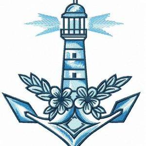 Saving ships embroidery design