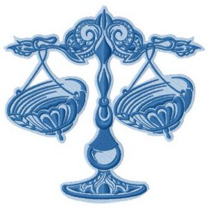 Scales embroidery design