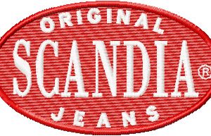 Scandia Jeans Logo  embroidery design