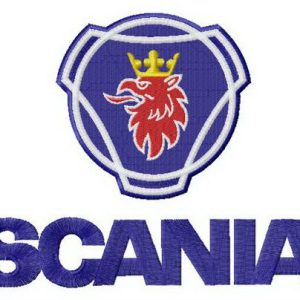 Scania AB alternative logo embroidery design