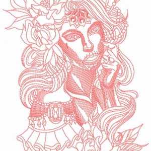 Scary spanish beauty 2 embroidery design