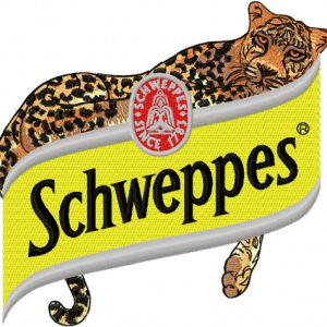 Schweppes Logo  embroidery design