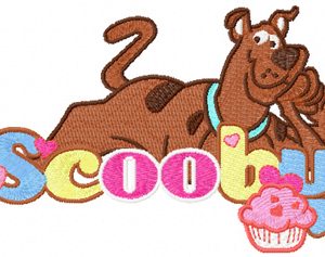 Scooby Doo Happy embroidery design
