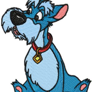 Scottish Terrier Jock embroidery design