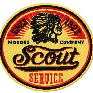 Scout Service logo embroidery design