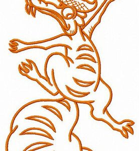 Scrat climbing embroidery design