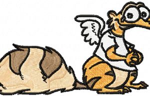 Scrat Angel embroidery design