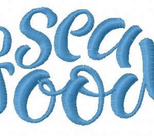 Sea food 2 embroidery design