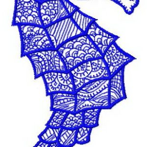 Sea horse 4 embroidery design