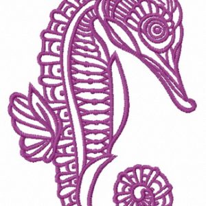Sea horse 8 embroidery design