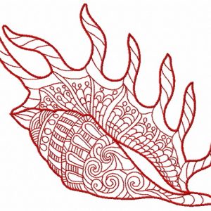 Sea shell 10 embroidery design