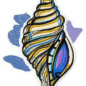 Sea shell 3 embroidery design