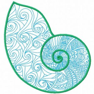 Sea shell 8 embroidery design
