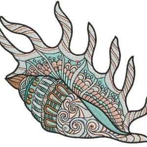 Sea shell 9 embroidery design