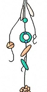 Sea shell decoration 6 embroidery design
