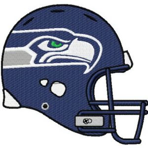 Seahawk's helmet 2 embroidery design