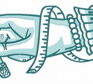 Seamstress hand 2 embroidery design
