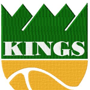 Seattle Kings logo embroidery design