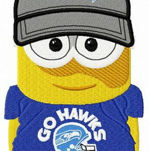 Seattle Seahawks best fan embroidery design