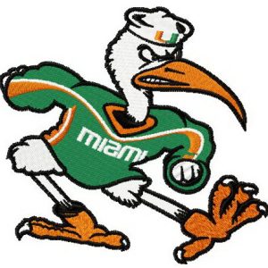 Sebastian the Ibis embroidery design