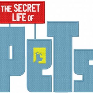Secret Life of Pets embroidery design