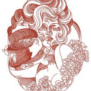 Secret lover embroidery design