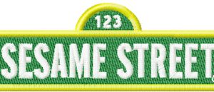 Sesame Street Logo embroidery design