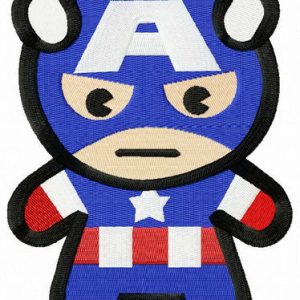 Severe Captain America embroidery design