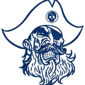Severe pirat 2 embroidery design