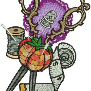 Sewer's set embroidery design