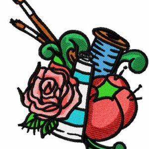 Sewing art embroidery design