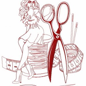Sewing fairy 2 embroidery design