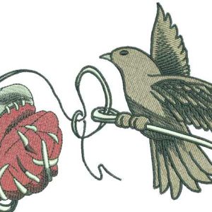 Sewing in my heart embroidery design