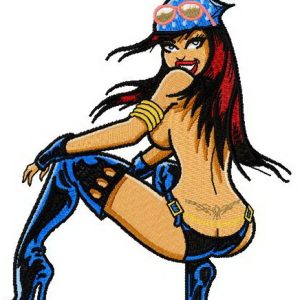 Motorcycle Maven embroidery design