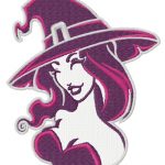 Sexy witch 10 embroidery design