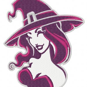 Sexy witch 10 embroidery design