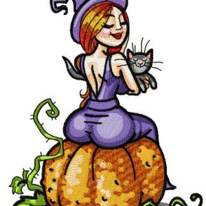 Sexy witch 2 embroidery design