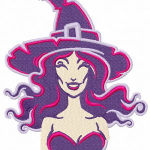 Sexy witch 4 embroidery design