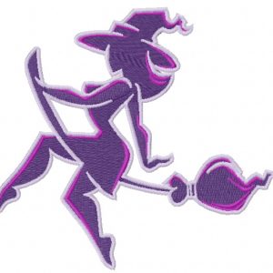 Sexy witch 6 embroidery design