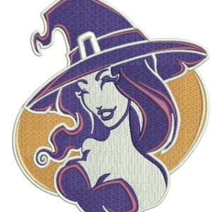 Sexy witch 9 embroidery design