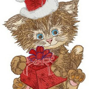 Shaggy Santa embroidery design
