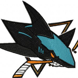 San Jose Sharks Logo embroidery design