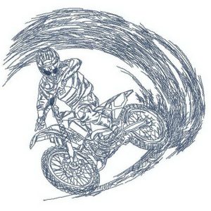 Sharp turn embroidery design