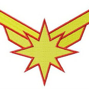 Shazam logo embroidery design