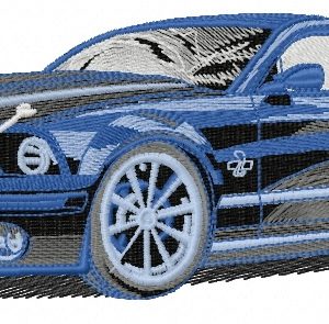 Shelby GT500 car 2 embroidery design