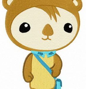 Shellington Sea Otter embroidery design