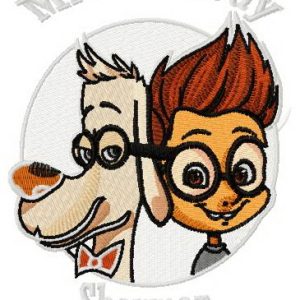 Sherman and Peabody embroidery design