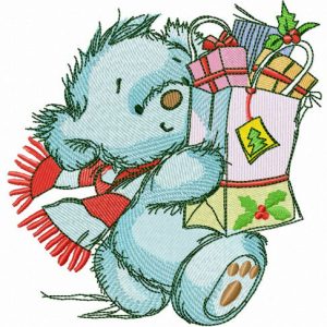 Shopping before Christmas 2 embroidery design