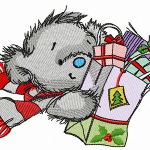 Shopping before Christmas 3 embroidery design