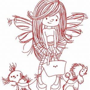 Shopping fairy 2 embroidery design
